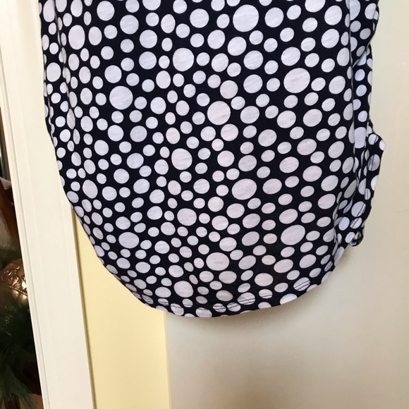 C Est 1946 navy with white polka dots tunic style top or short dress Sz large - Picture 3 of 11